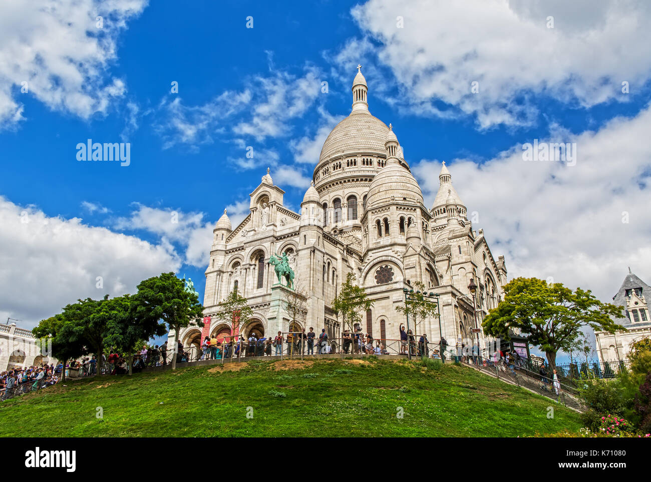 Sacre Coeur on a sunny Day Stock Photo