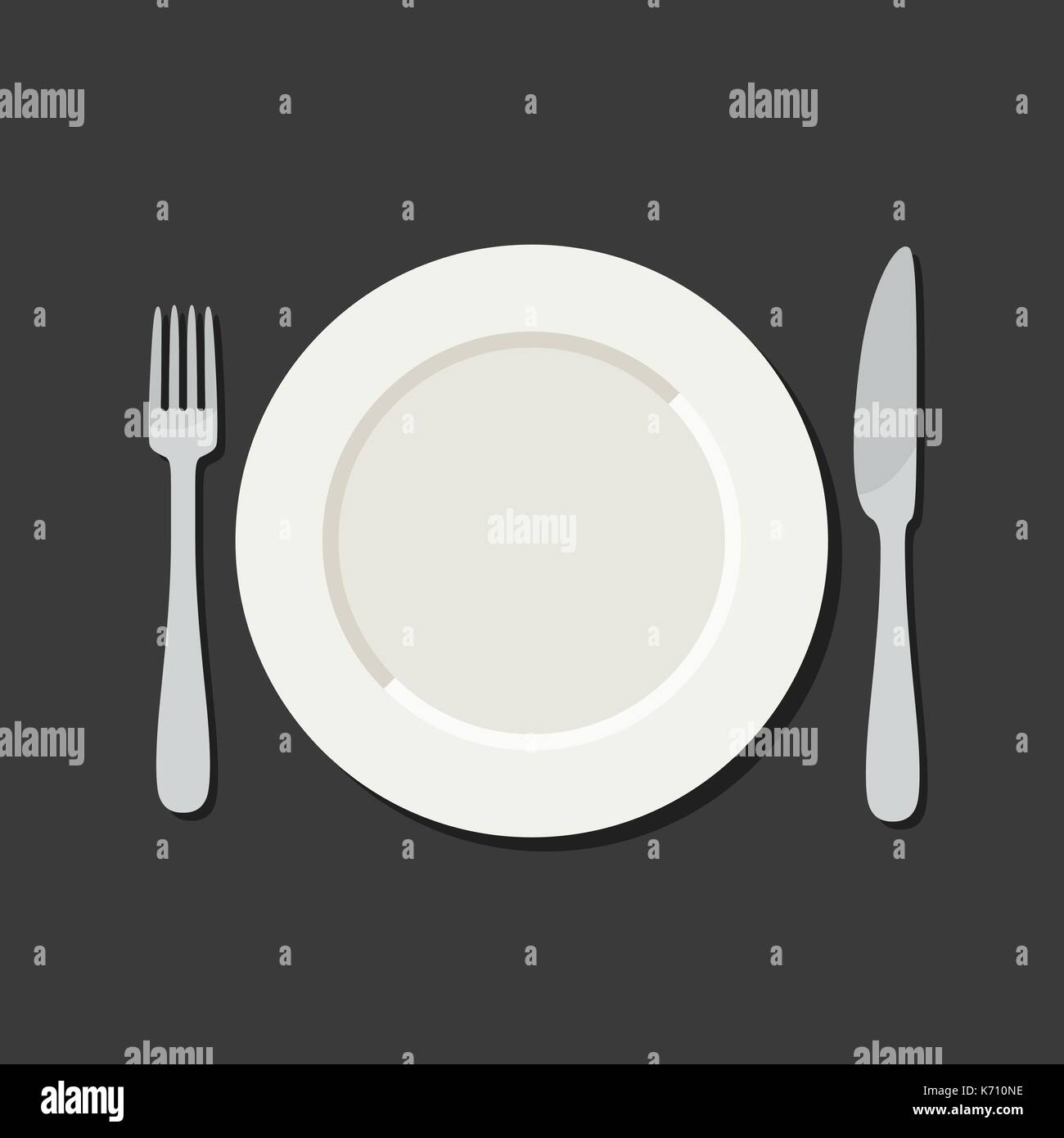 Utensil in flat style Stock Vector