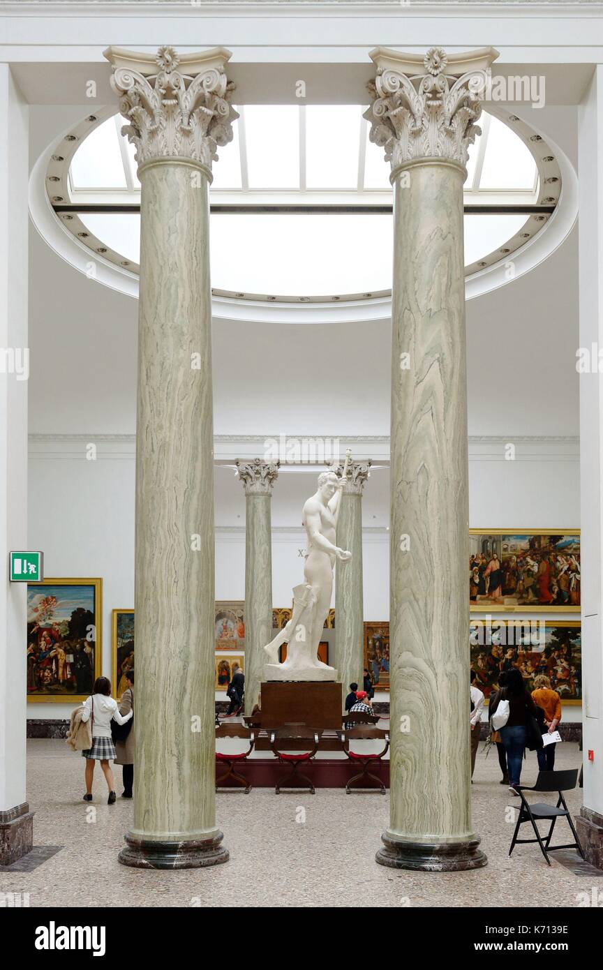 Italy, Lombardy, Milan, baroque palace Brera, Brera Pinacoteca ...