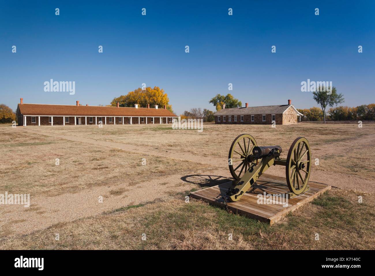 United States, Kansas, Larned, Fort Larned National Historic Site Stock