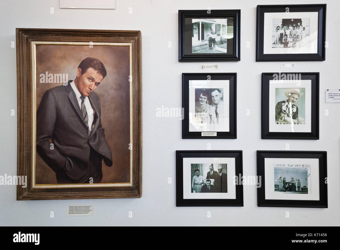 United States, Oklahoma, Erick, Roger Miller Museum, dedicated to singer Roger Miller Stock Photo