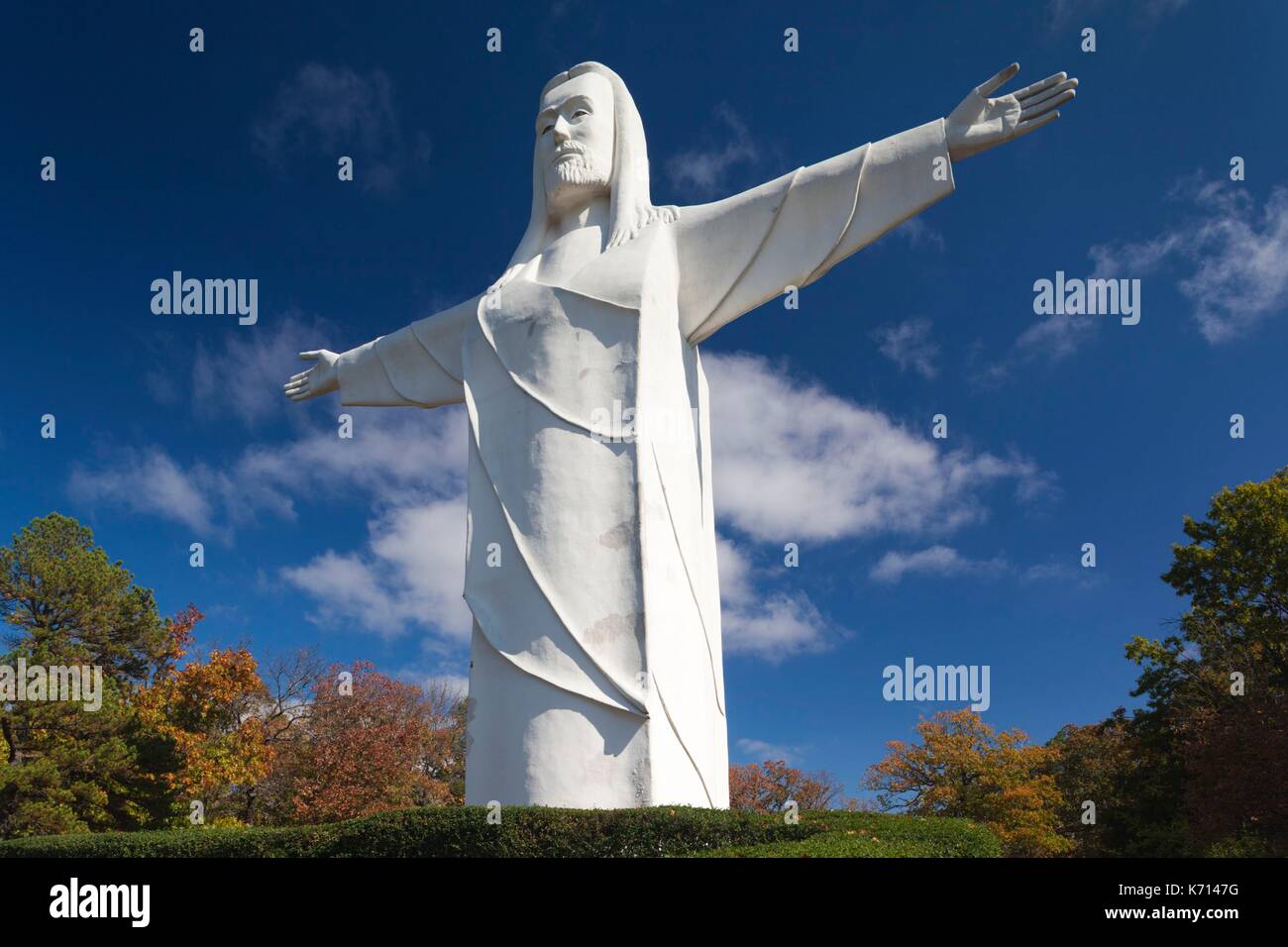 United States, Arkansas, Eureka Springs, statue of Christ of the Ozarks