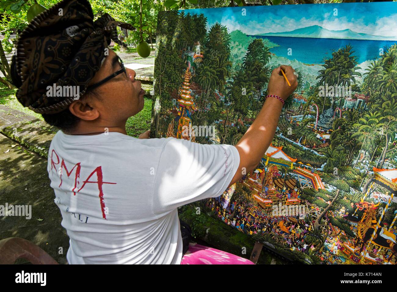 Indonesia, Bali, Ubud, Arma Foundation Stock Photo