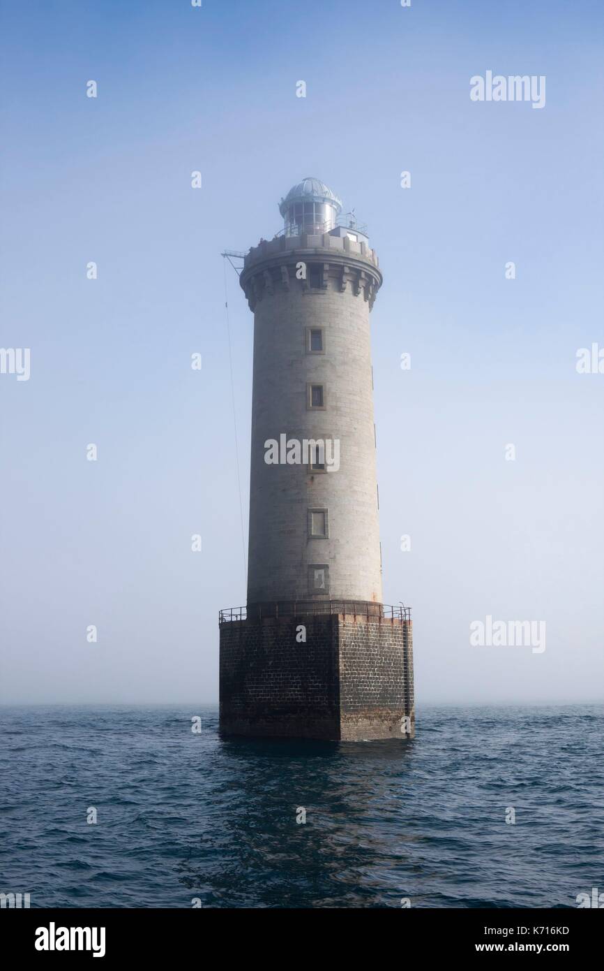 France, Finistere, Molene Archipelago, the beacons land on the