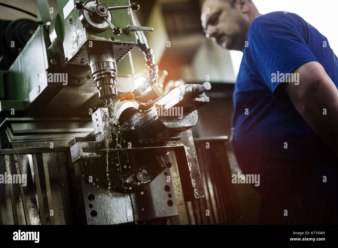 Computerized metal milling Stock Photo - Alamy