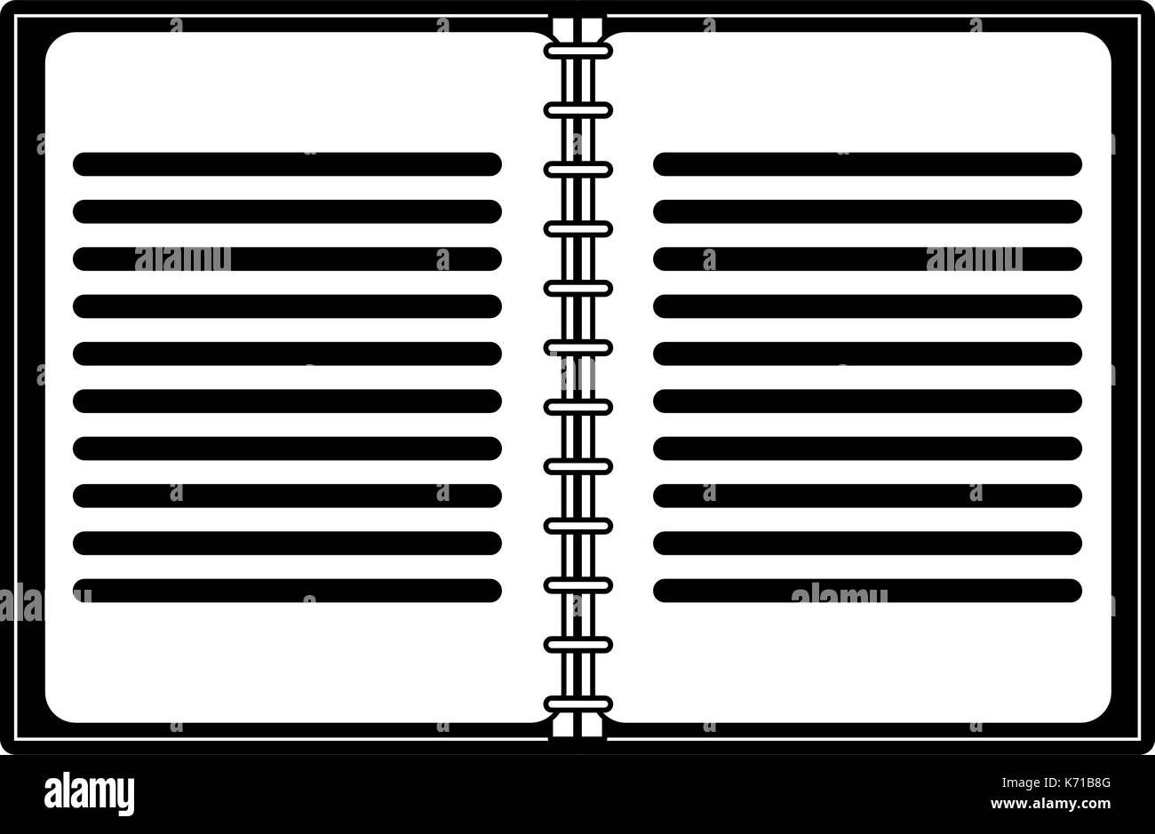 open notebook icon image Stock Vector Image & Art - Alamy