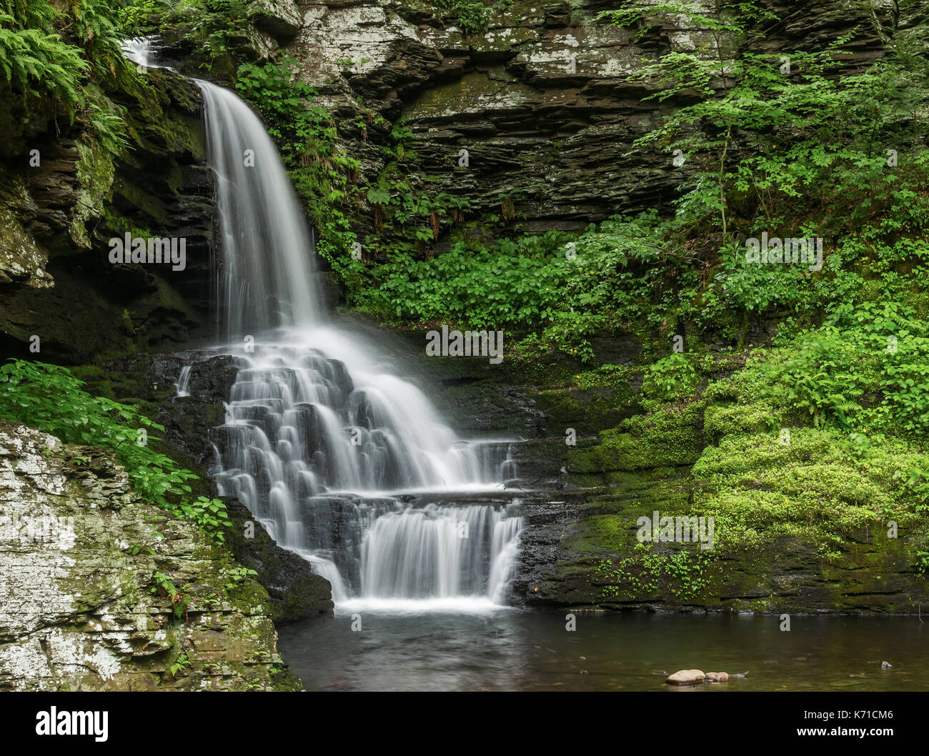 Bushkill Falls in Pennsylvania Stock Photo Alamy
