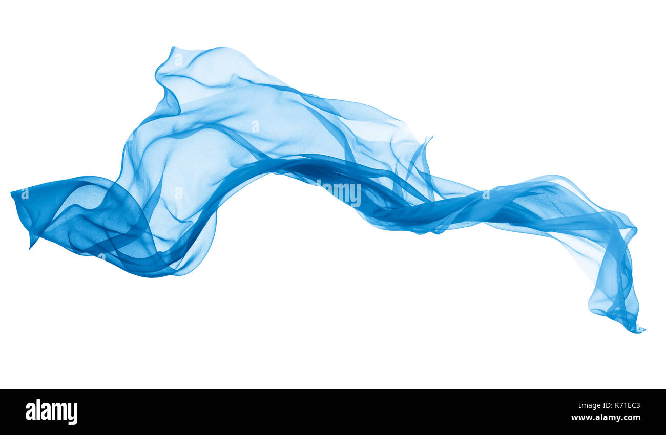 soft chiffon flying with curve and wave pattern Stock Photo