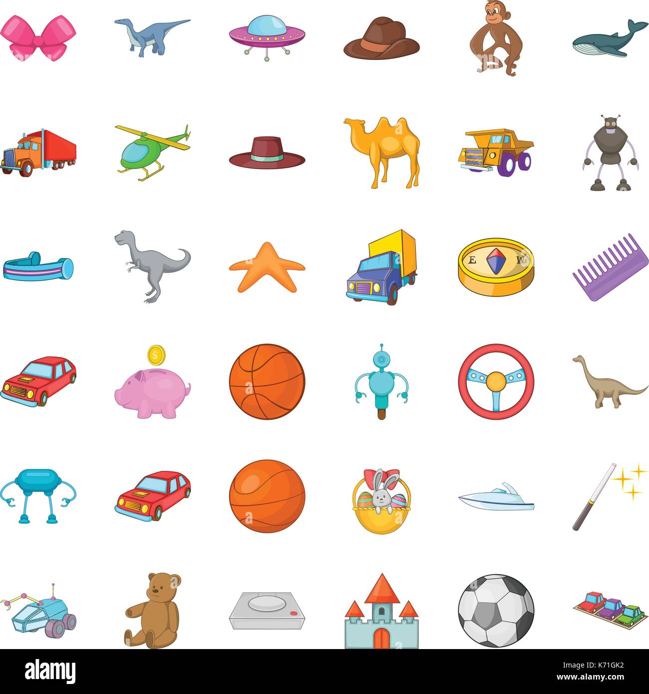 Compass icons set, cartoon style Stock Vector Image & Art - Alamy