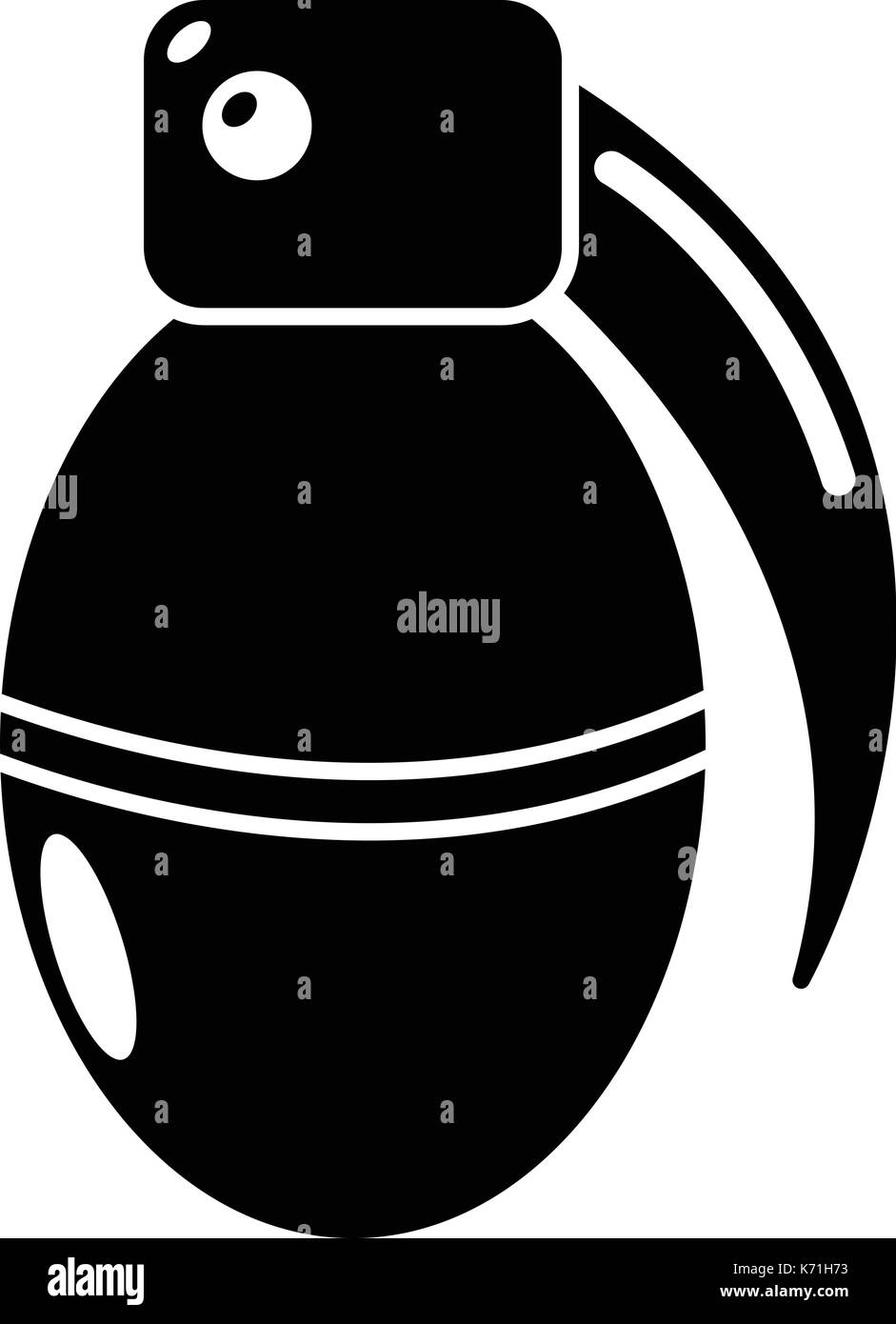Paintball grenade ammunition icon, simple style Stock Vector Image ...