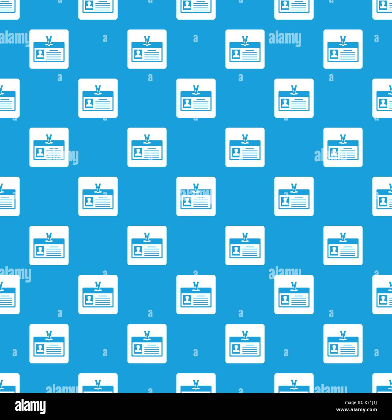 Identification card pattern seamless blue Stock Vector Image & Art - Alamy