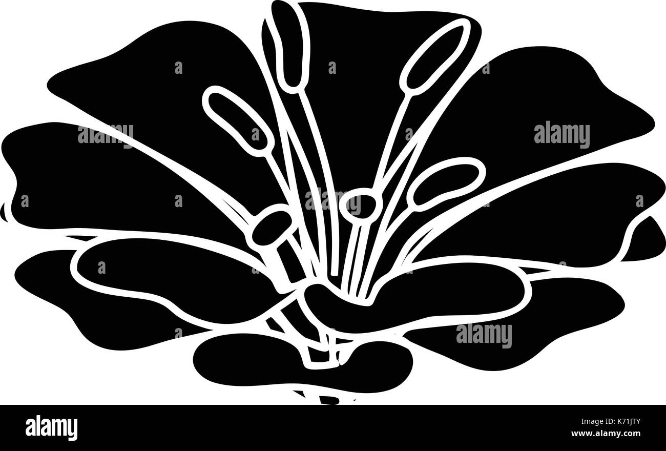 Spring flower icon, simple black style Stock Vector Image & Art - Alamy