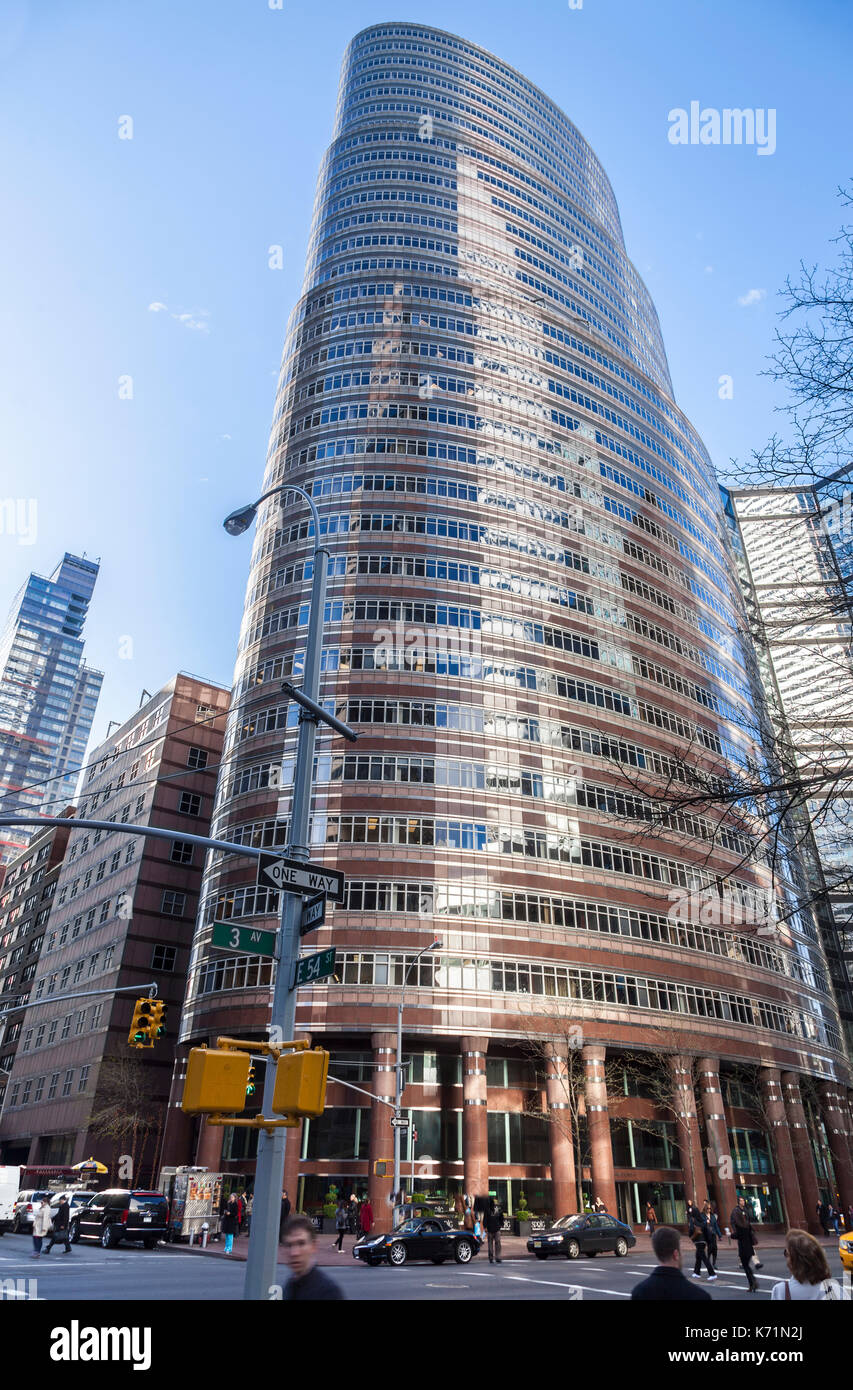 Lipstick Building at 885 Third Avenue in Manhattan, New York City Stock Photo