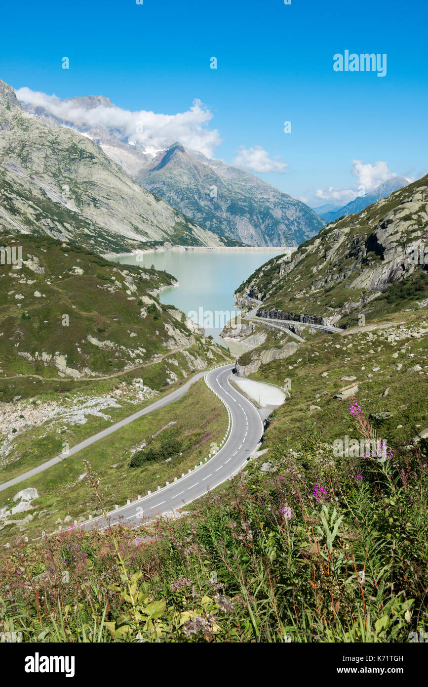 Raeterichsbodensee, Lake Raeterichsboden, Grimsel pass, Switzerland Stock Photo