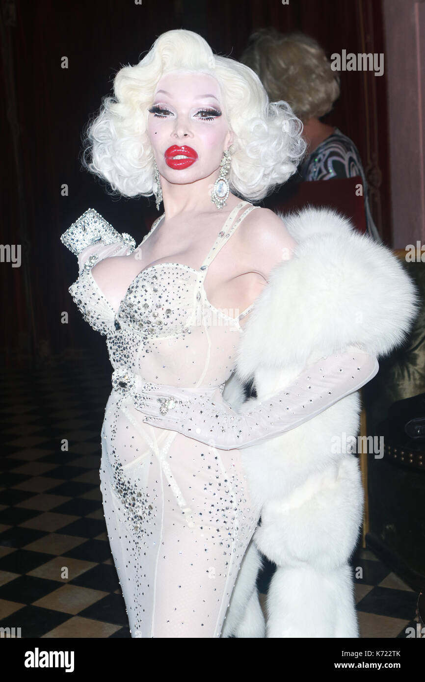 NEW YORK - SEPTEMBER 13: Amanda Lepore at V 109 Launch Party Presented By Alain Mikli with special performance by Charli XCXvat Gramercy Park Hotel on September 13,  2015 in New York City. Credit: Diego Corredor/MediaPunch Stock Photo