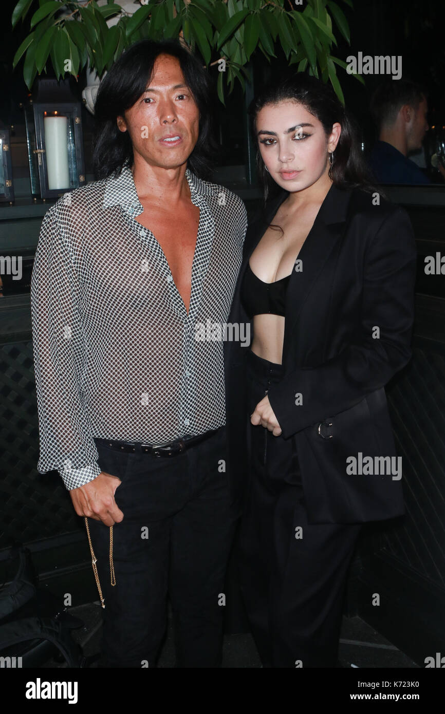 New York, USA. 13th Sep, 2017. Stephen Gan and Charli XCX at V 109