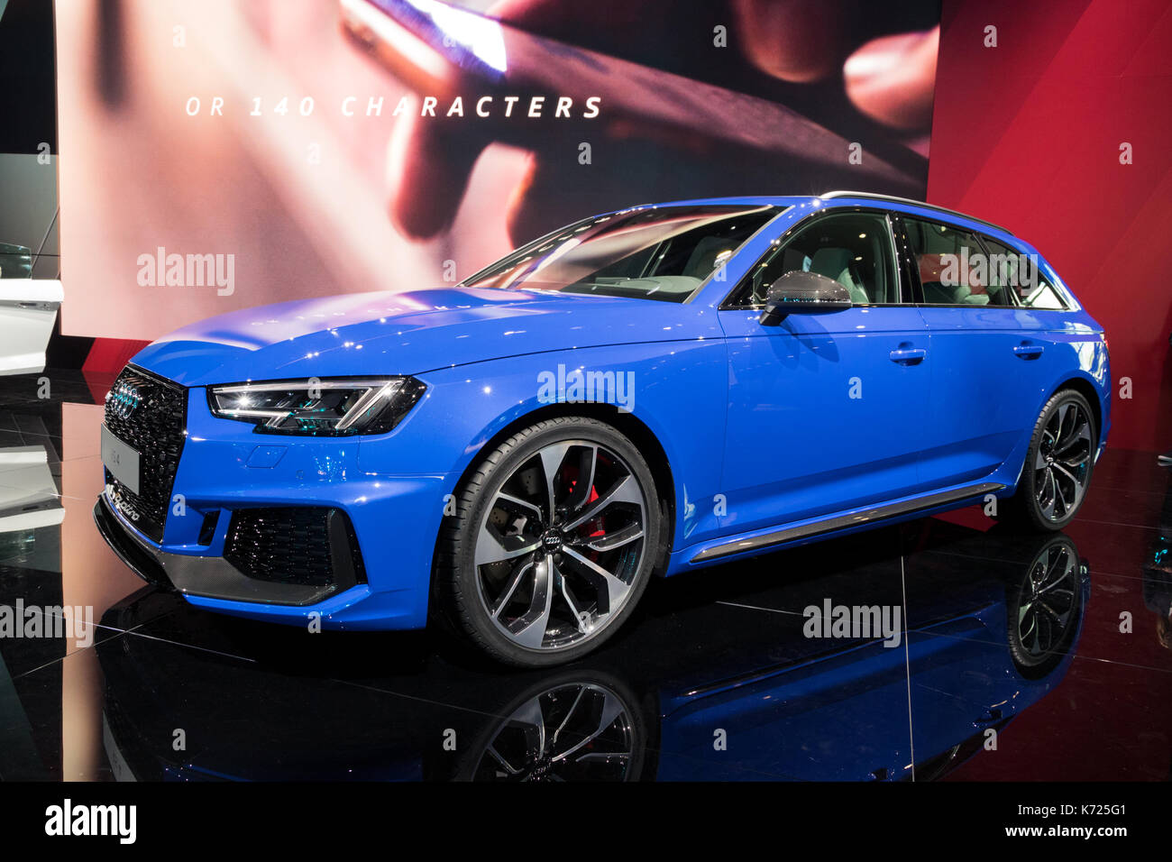 Frankfurt, Germany. 12th Sep, 2017. New Audi RS4 Avant car presented at ...