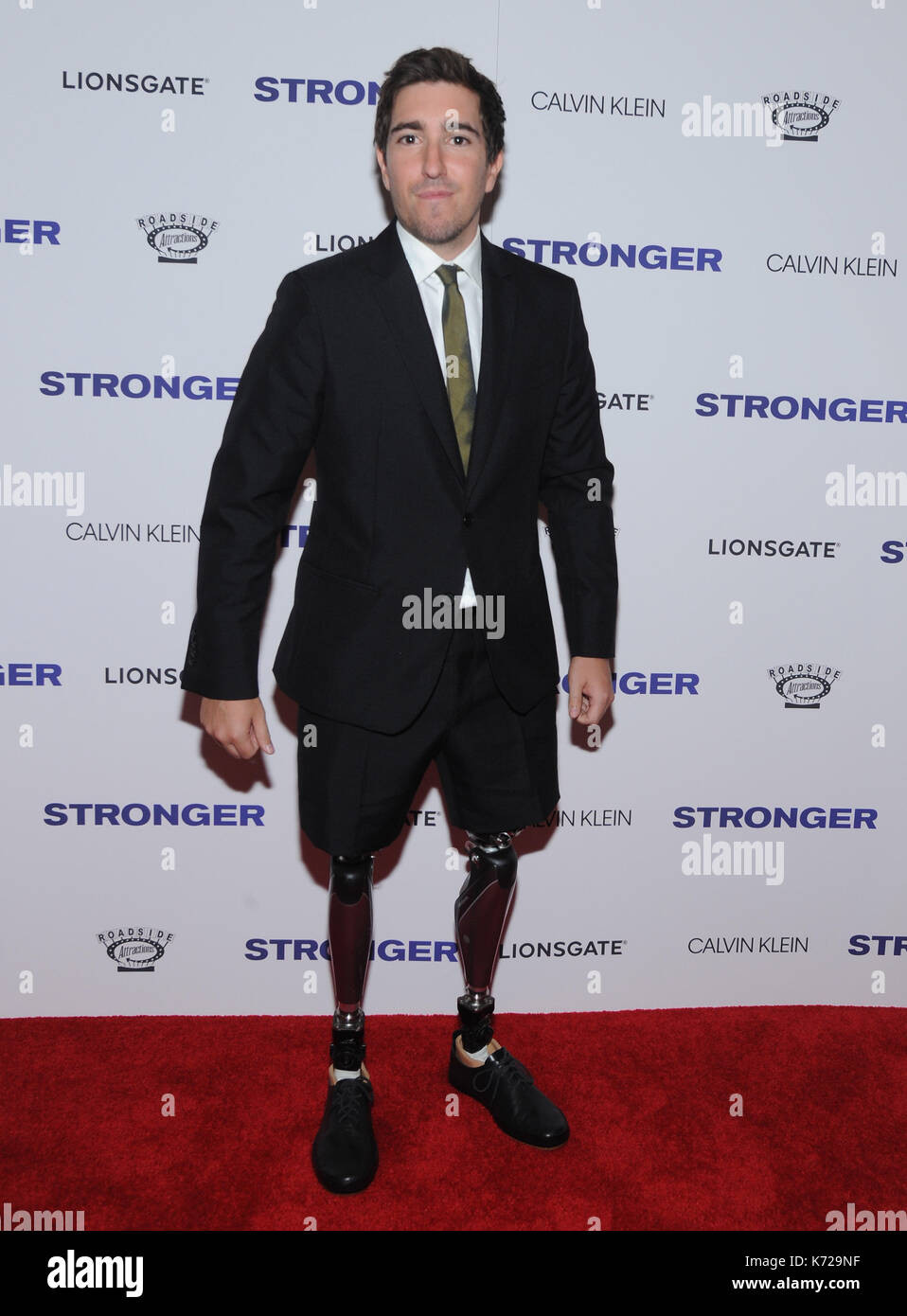 New York, NY, USA. 14th Sep, 2017. Jeff Bauman attends the New York