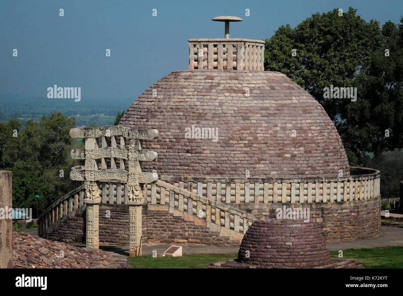 India, Madhya Pradesh State, Sanchi, Buddhist Monuments Of Sanchi ...