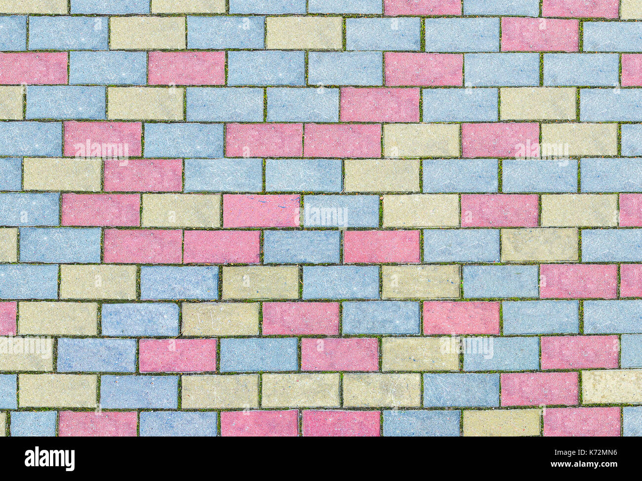 Paving slabs by mosaic close-up. Stock Photo