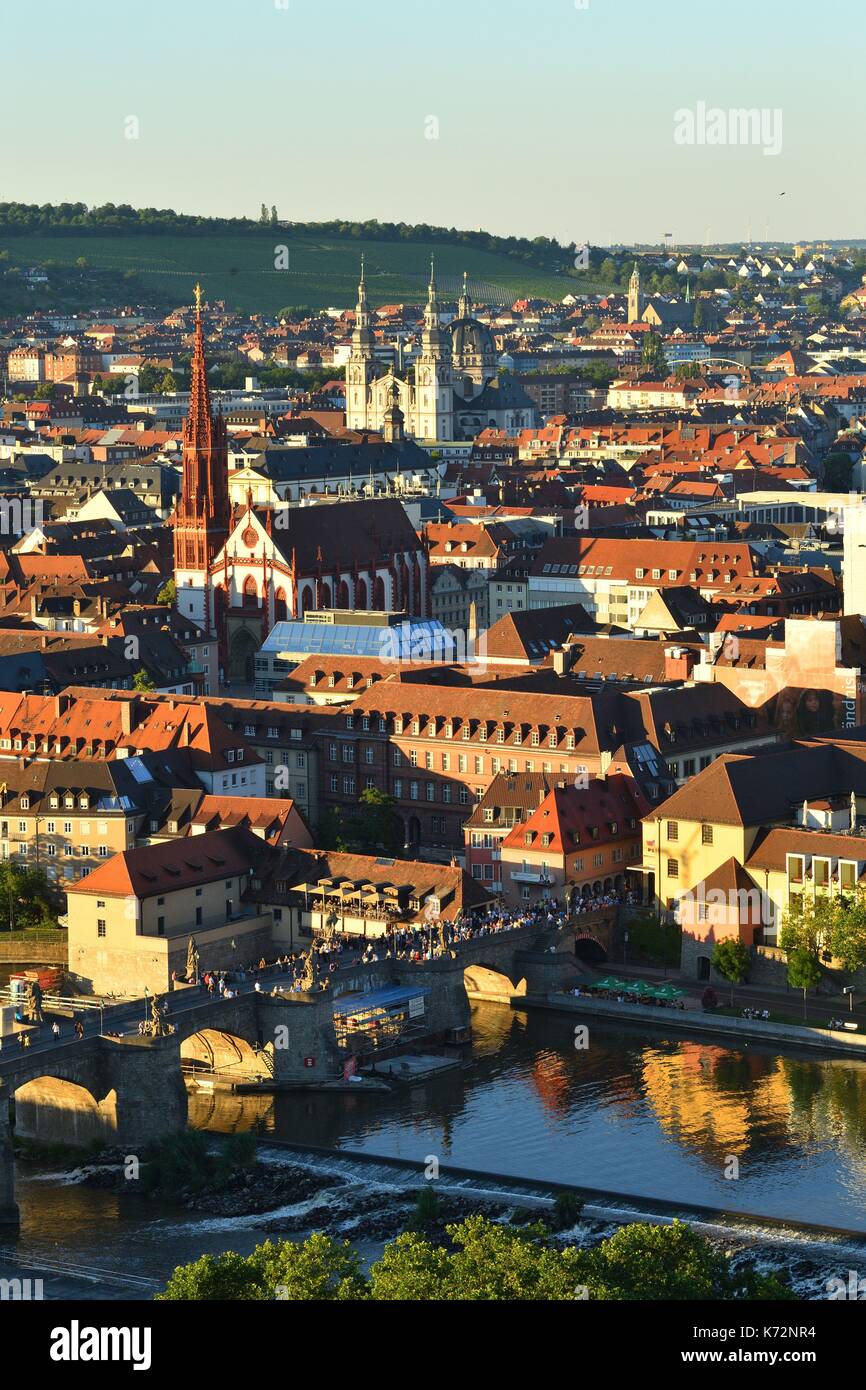 Germany, Bavaria, Upper Franconia Region, Wurzburg, view Germany, Bavaria, Upper Franconia Region, Wurzburg, view