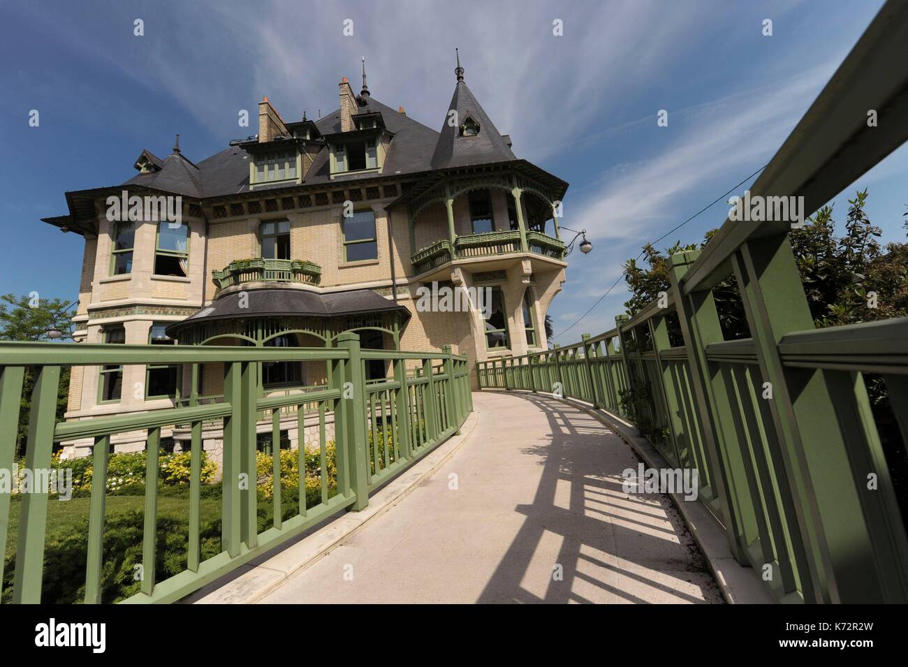 France Marne Reims Outside View Of Villa Demoiselle Stock - 