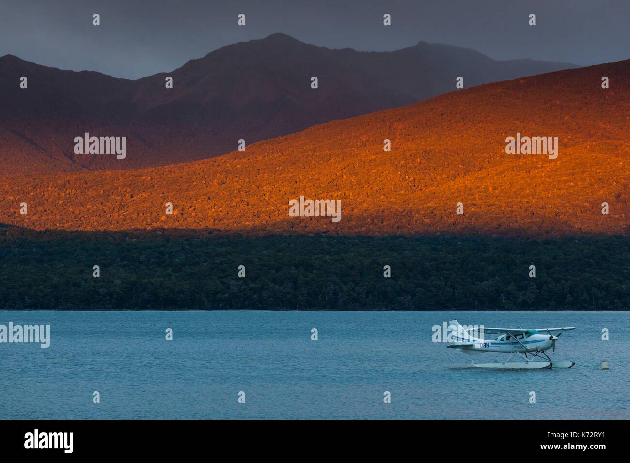New Zealand, South Island, Southland, Te Anau, Lake Te Anau floatplane