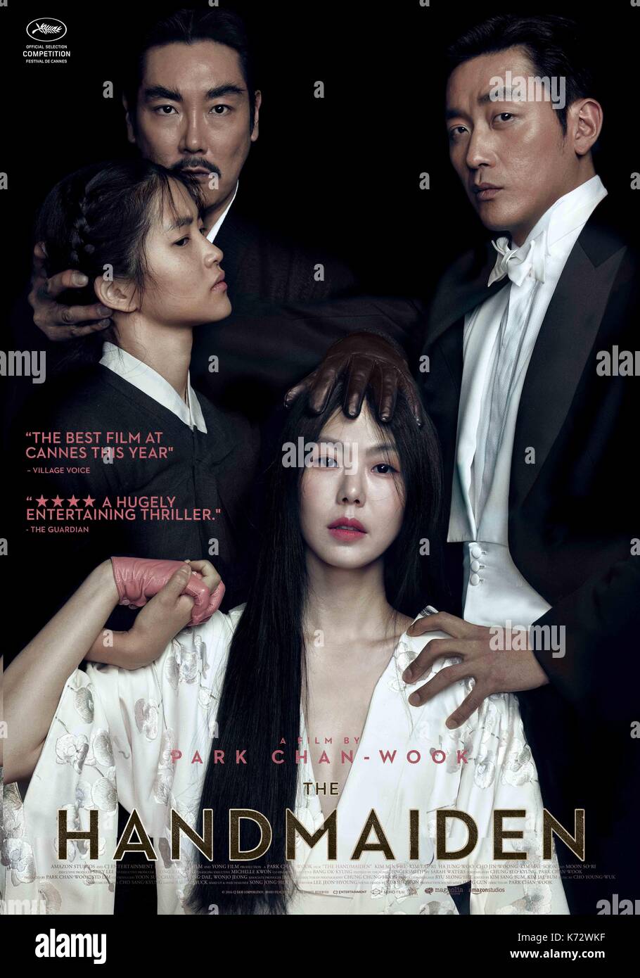 The Handmaiden  Ah-ga-ssi  Year : 2016 South Korea  Director : Chan-wook Park  Jin-Woong Cho, Kim Tae-ri, Min-hee Kim, Jung-woo Ha  Movie poster (Can)  .  It is forbidden to reproduce the photograph out of context of the promotion of the film. It must be credited to the Film Company and/or the photographer assigned by or authorized by/allowed on the set by the Film Company. Restricted to Editorial Use. Photo12 does not grant publicity rights of the persons represented. Stock Photo