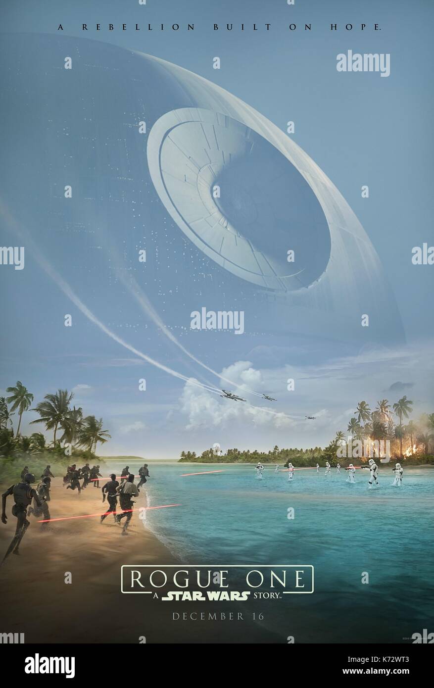 Rogue One: A Star Wars Story  Year : 2016 USA  Director : Gareth Edwards  Movie poster (USA)    .  It is forbidden to reproduce the photograph out of context of the promotion of the film. It must be credited to the Film Company and/or the photographer assigned by or authorized by/allowed on the set by the Film Company. Restricted to Editorial Use. Photo12 does not grant publicity rights of the persons represented. Stock Photo