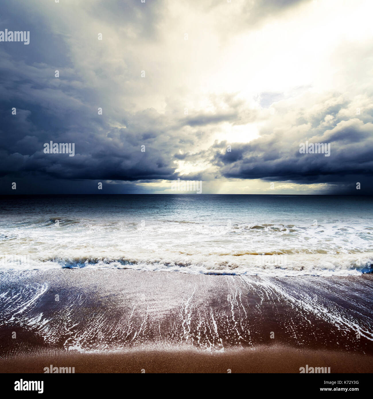 Sea waves storm Stock Photo - Alamy