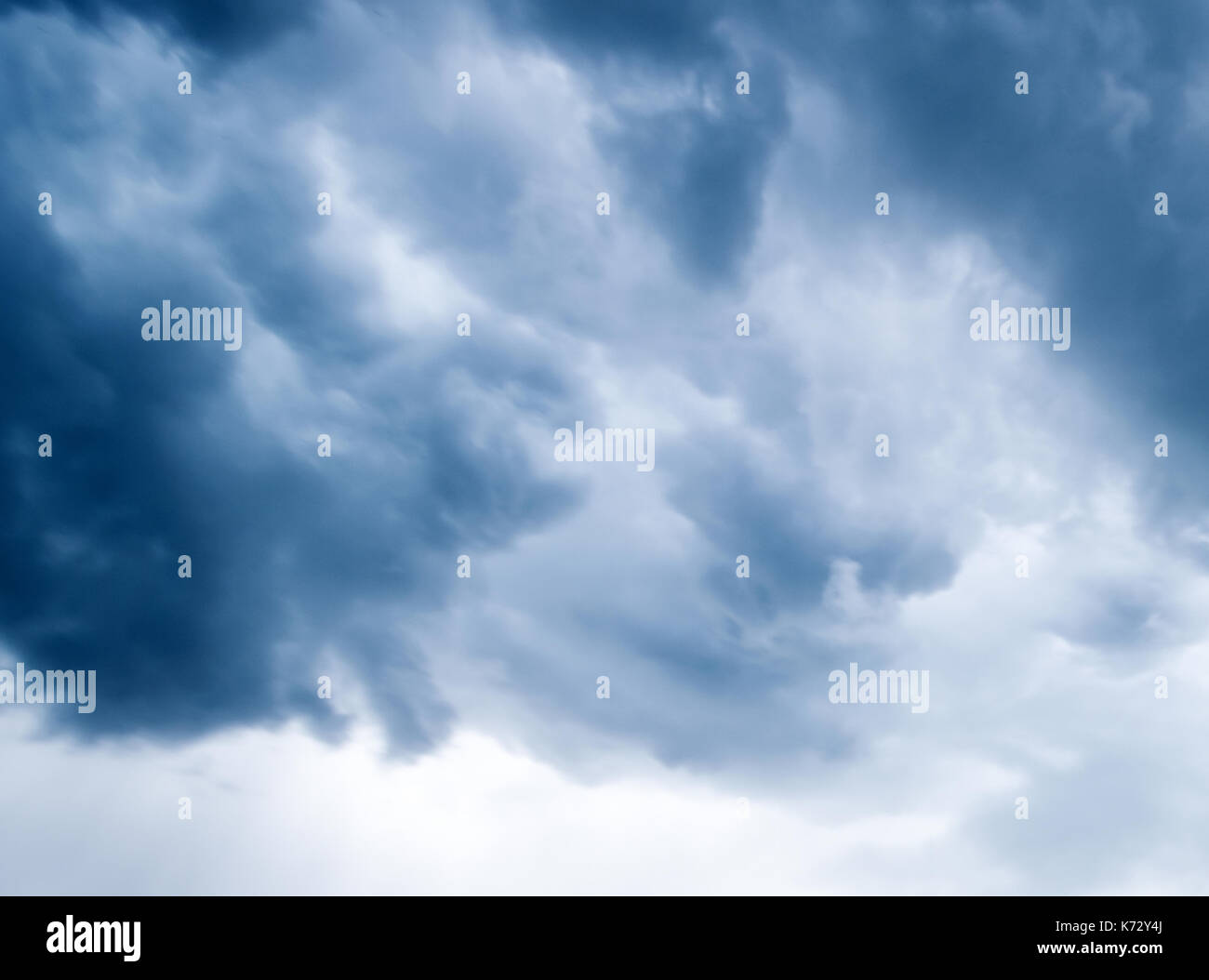 Sky rain, wind and dramatic storm Stock Photo