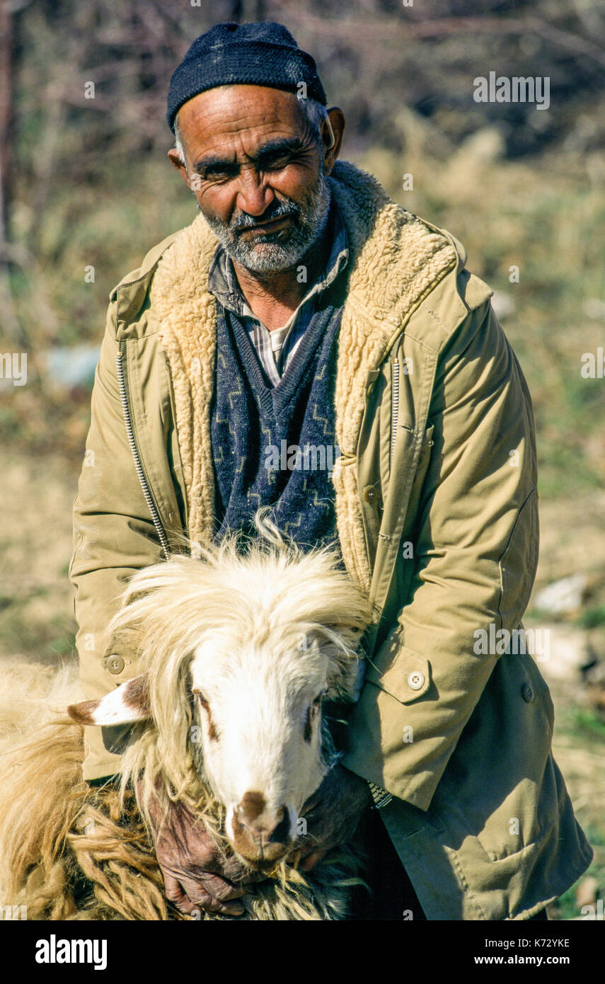 Portrait of an Iranian shepherd Stock Photo