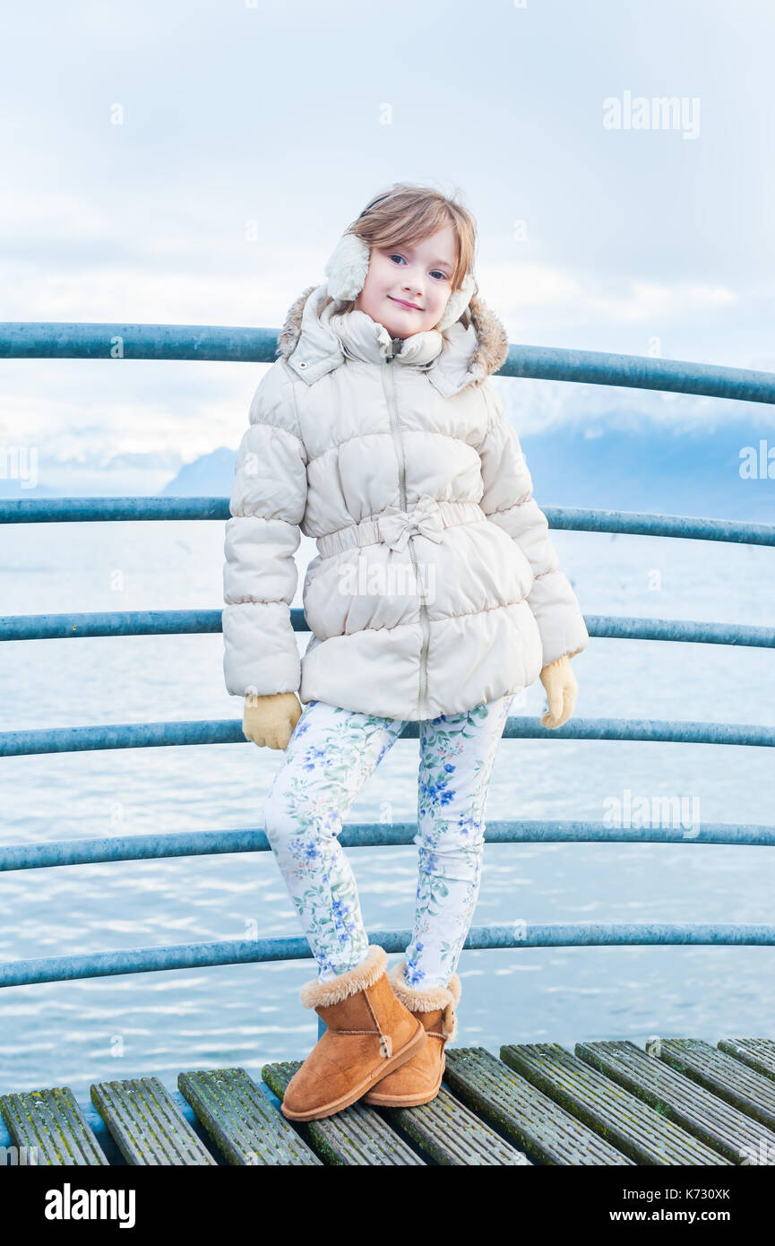 white warm jacket