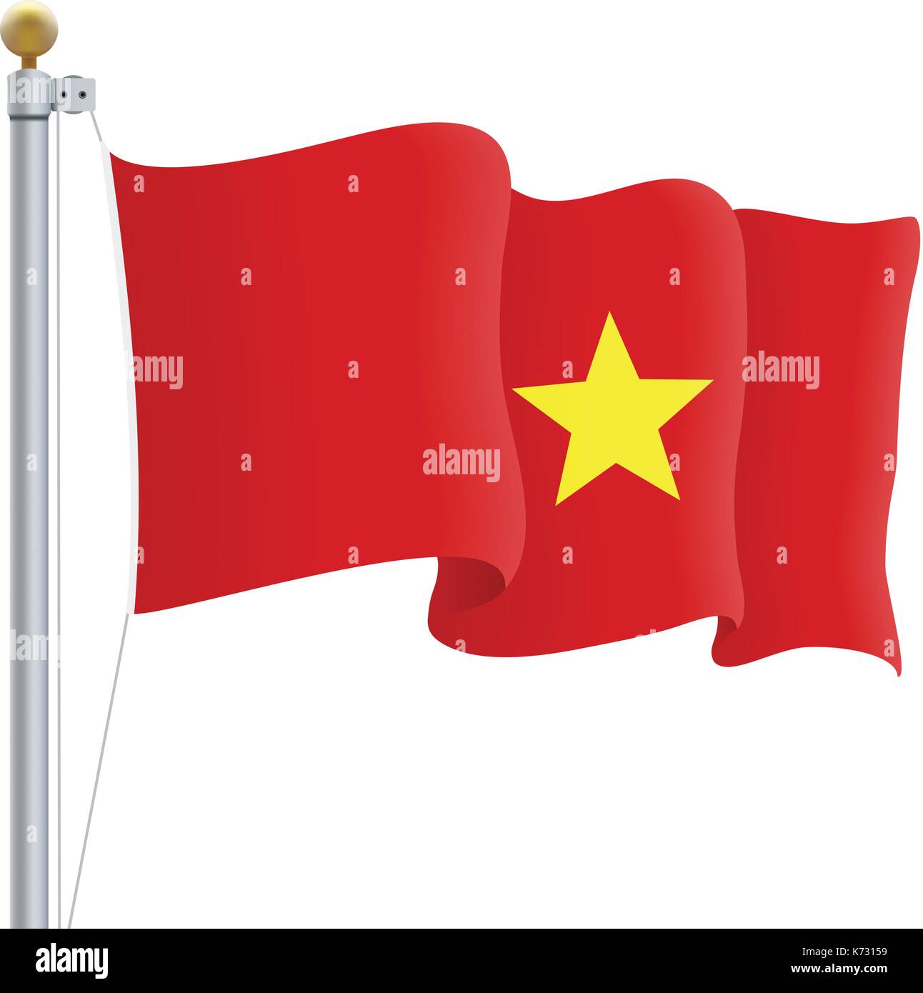 Flag Of The Republic Of Vietnam High Resolution Stock Photography and