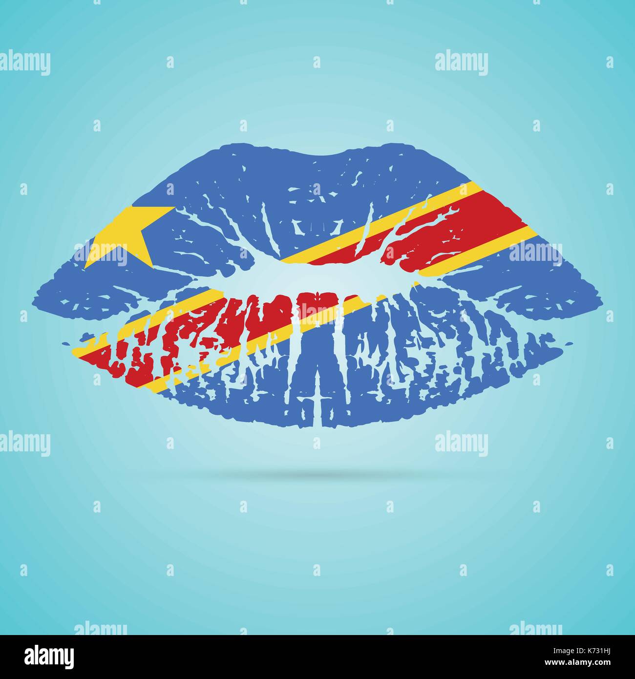 Democratic republic congo africa map Stock Vector Images - Alamy