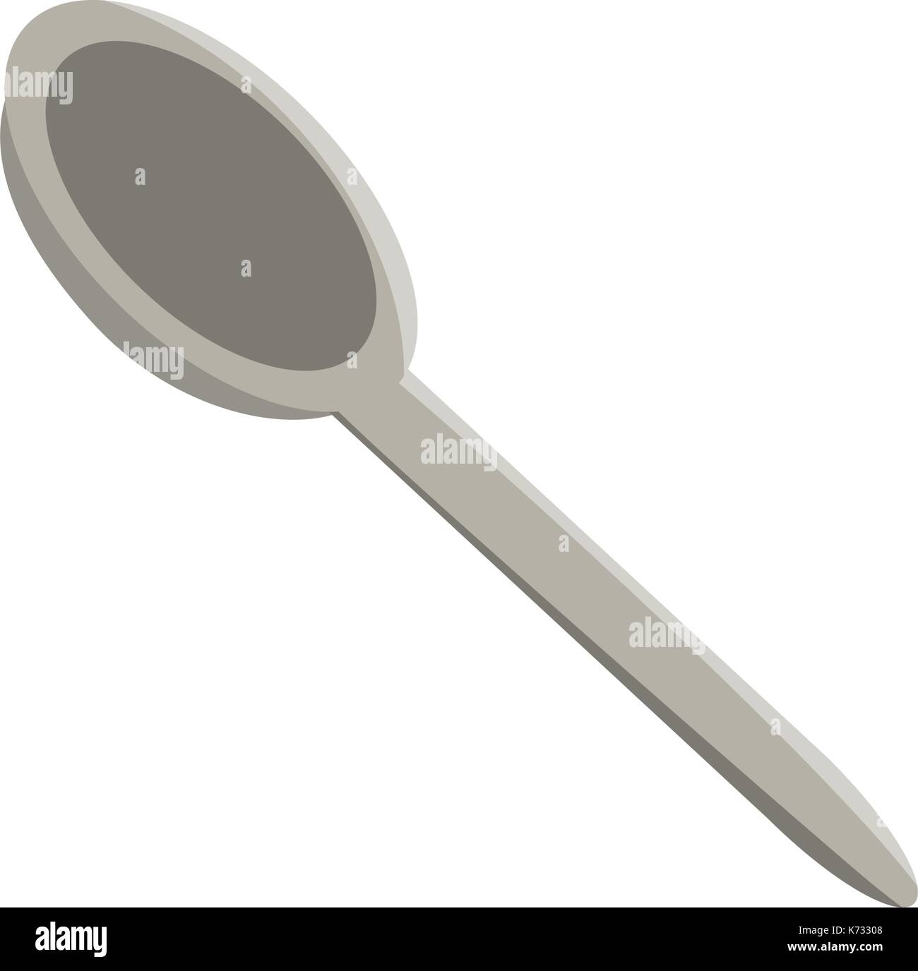 spoon icon over white background vector illustration Stock Vector Image ...