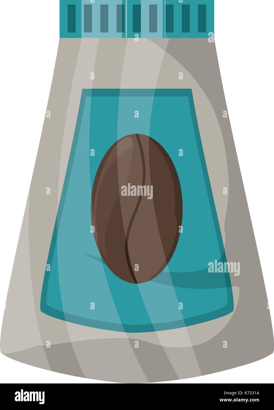 bag of coffee icon over white background vector illustration Stock ...