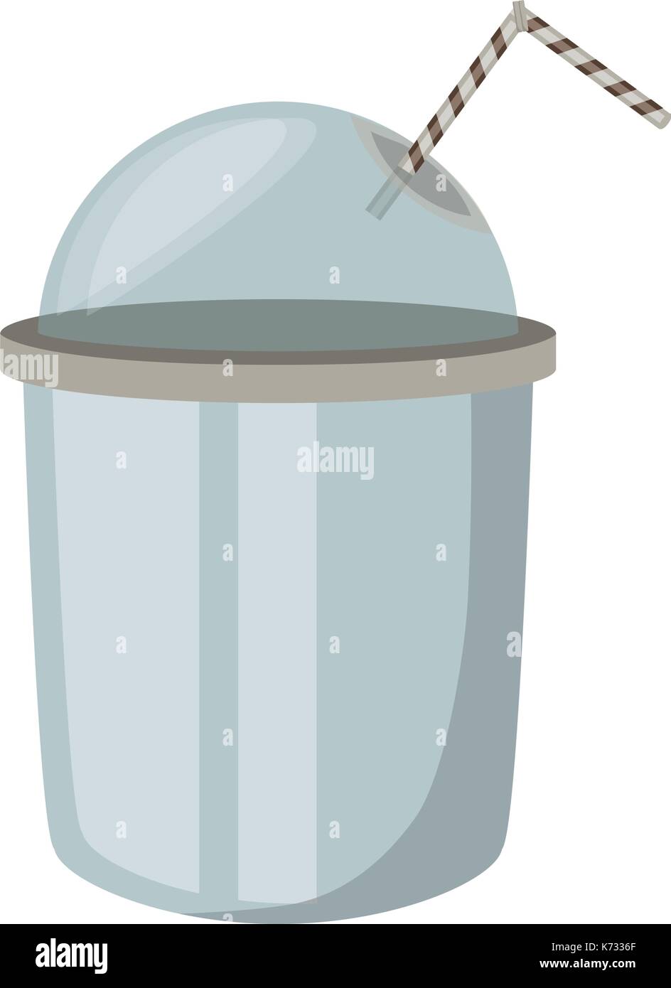plastic cup icon over white background vector illustration Stock Vector ...