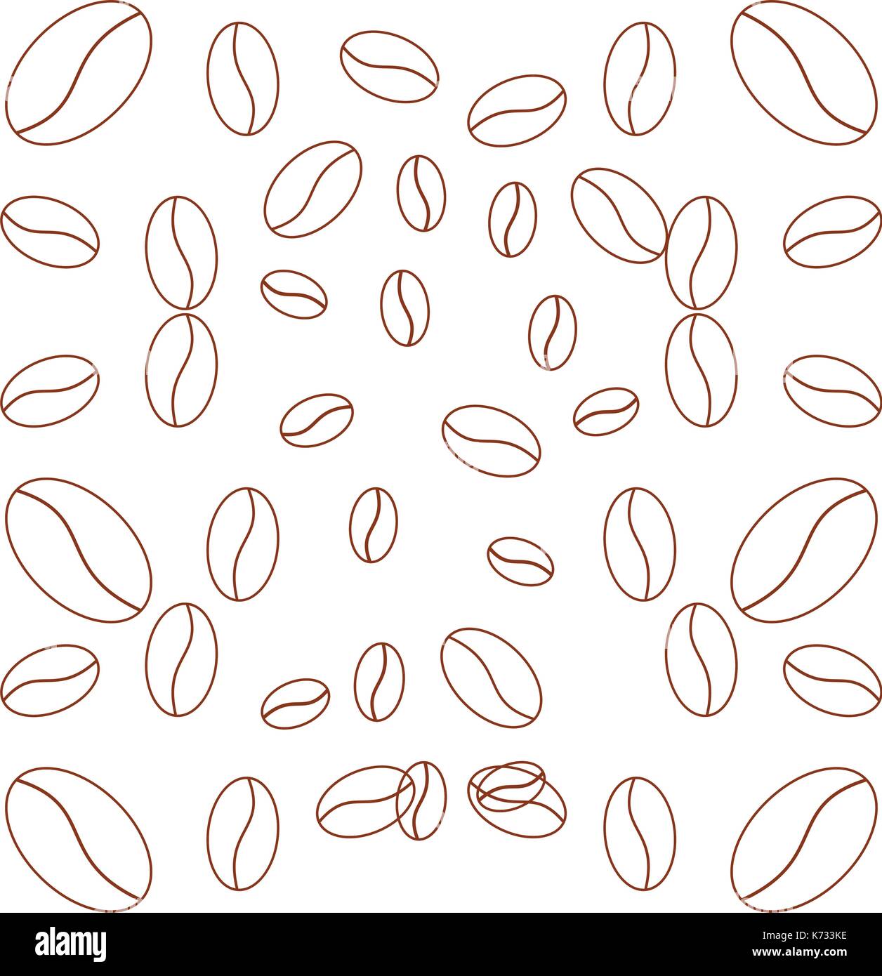 coffee beans icon over white background vector illustration Stock ...
