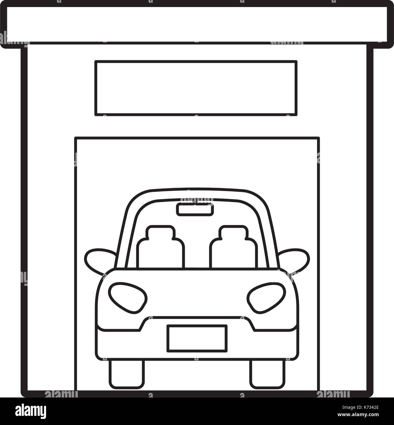 Classic car inside Stock Vector Images - Alamy