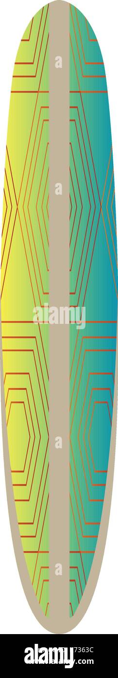 Isolated surfboard illustration Stock Vector Image & Art - Alamy