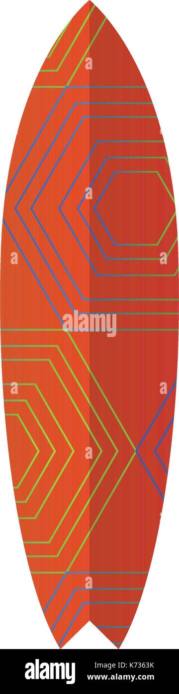 Isolated surfboard illustration Stock Vector Image & Art - Alamy