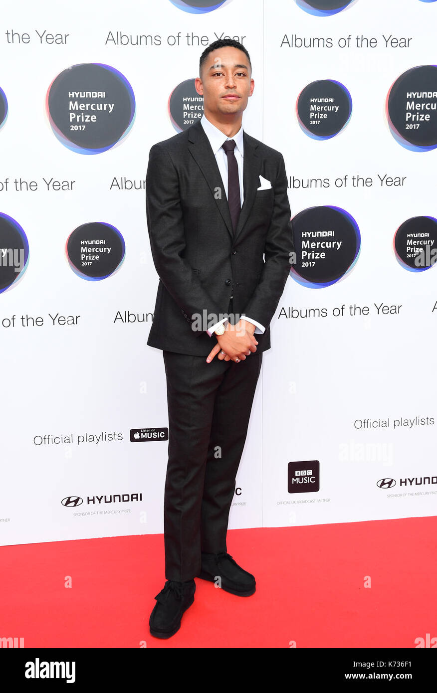 Loyle Carner attending the 2017 Hyundai Mercury Music Prize ceremony at
