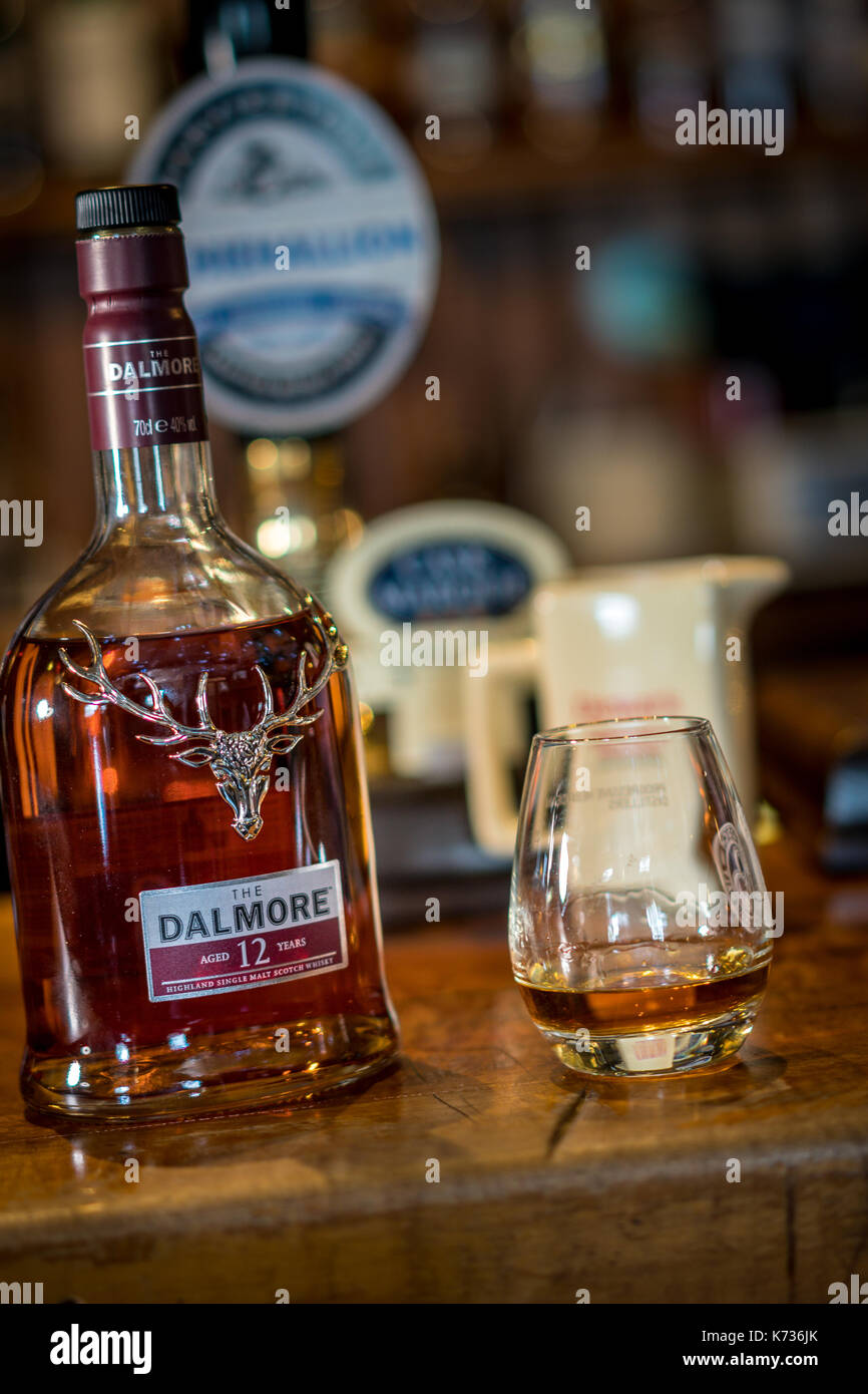 Malt whisky selection Stock Photo