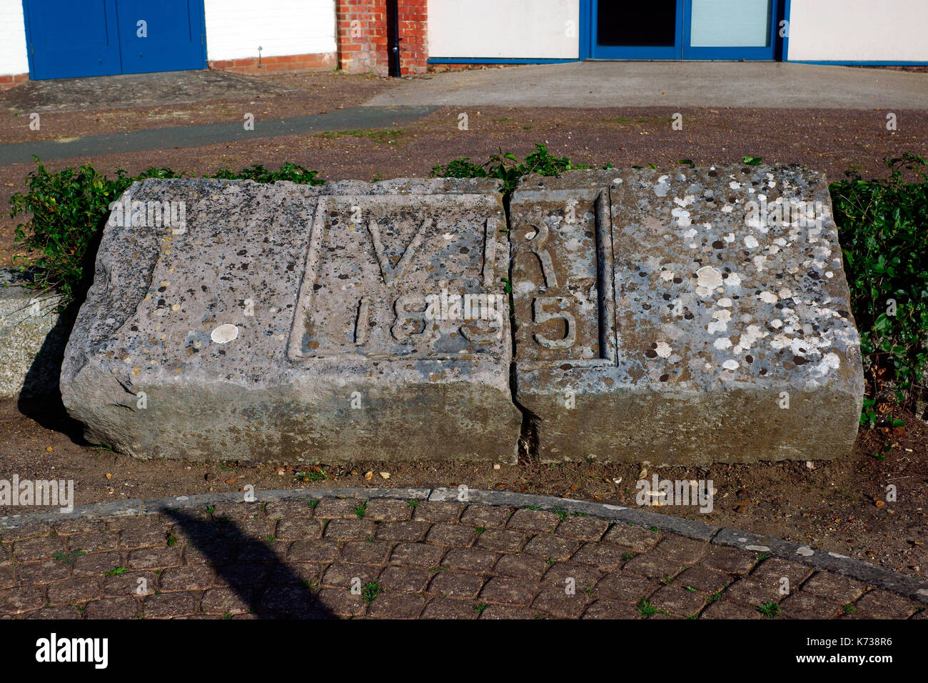 KEY STONE FORT VICTORIA. FRESHWATER ISLE OF WIGHT Stock Photo Alamy