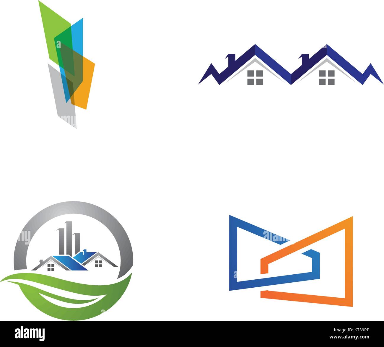 Real Estate , Property and Construction Logo design Stock Vector Image ...