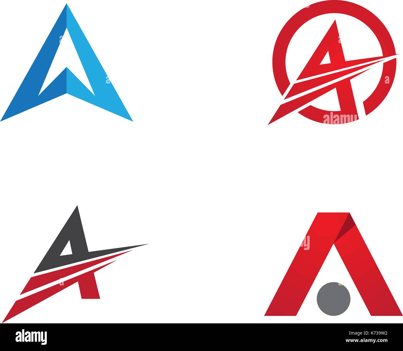 A Letter Logo Business Template Vector icon design Stock Vector Image ...