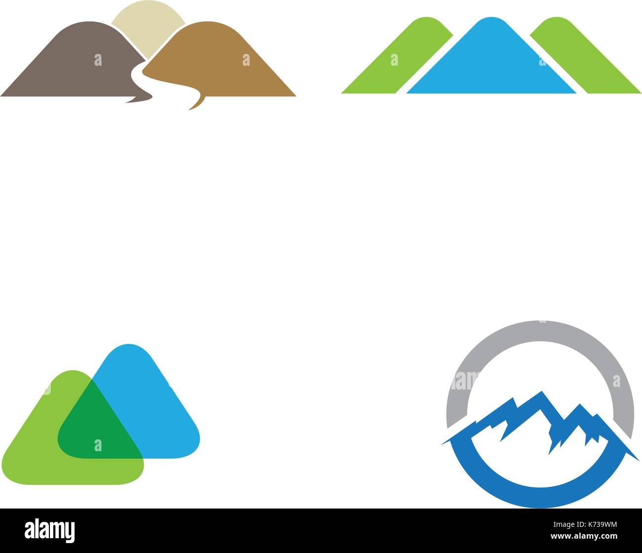 Mountain vector icon illustration design template Stock Vector Image ...