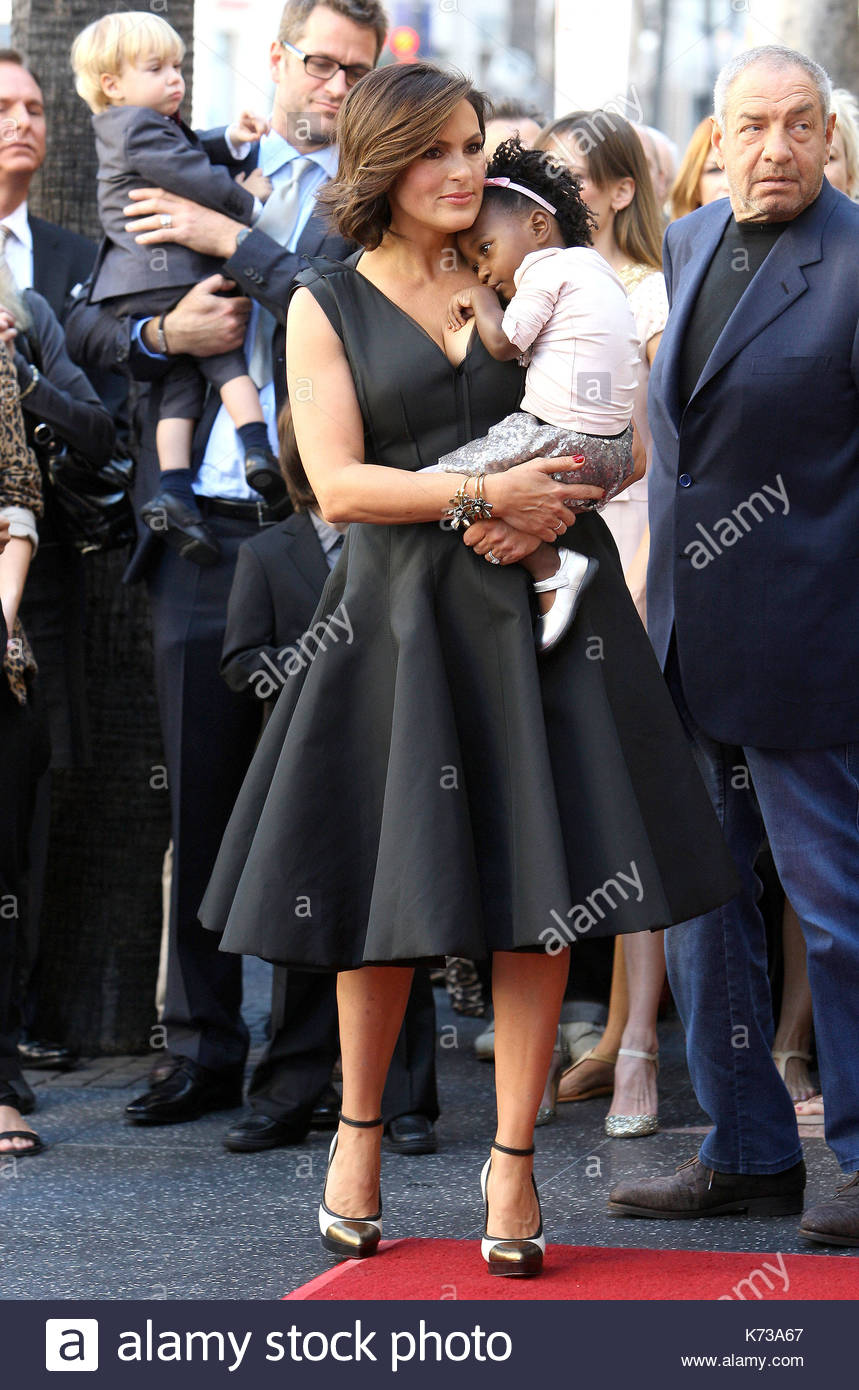 Mariska Hargitay And Amaya Josephine Hermann Stock Photos & Mariska