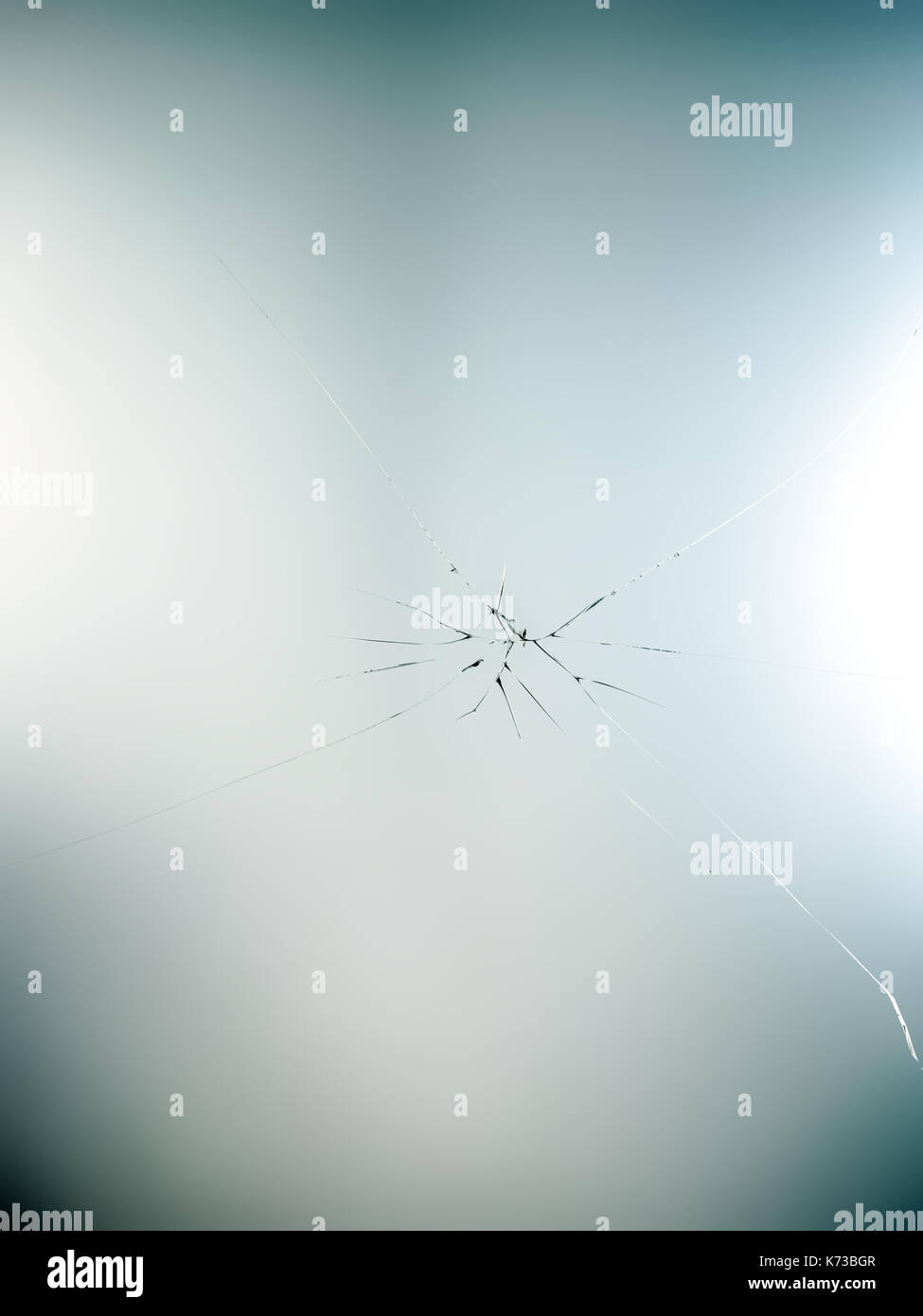 Broken glass - lines cracking background, design element Stock Photo